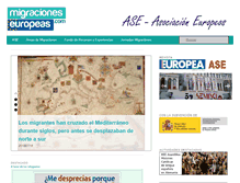 Tablet Screenshot of migracioneseuropeas.com